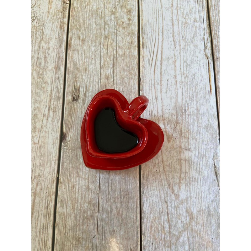 Tazza e piattino cuore