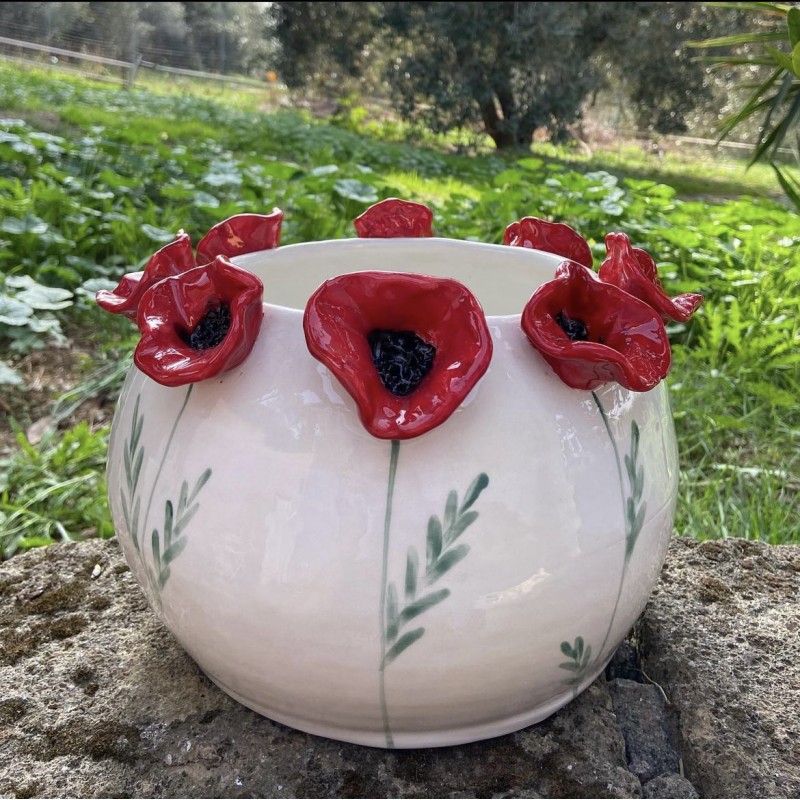 Grande vaso papaveri